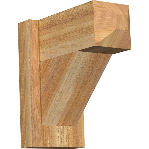 Ekena Millwork Traditional Craftsman Rough Sawn Outlooker, Western Red Cedar, 6"W x 12"D x 12"H OUT06X12X12TRA04RWR - main